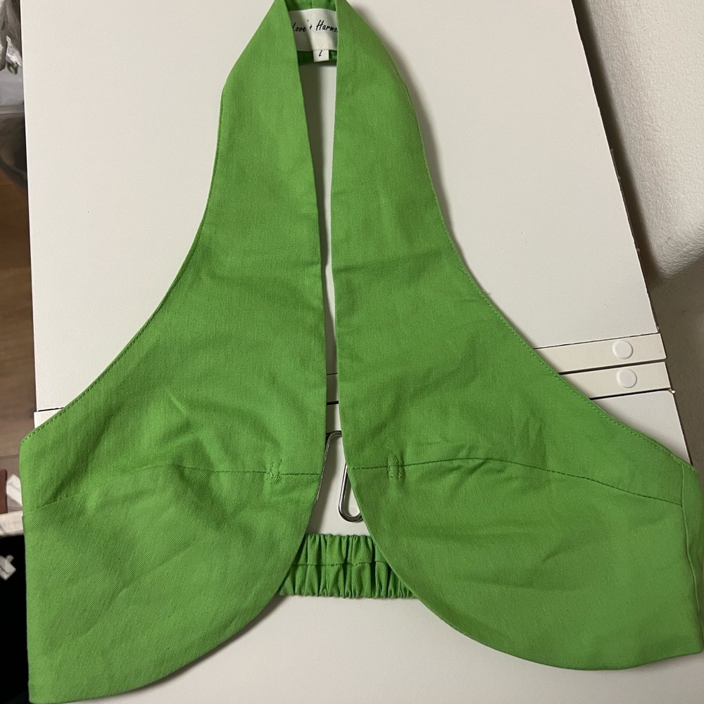 Green Halter Top